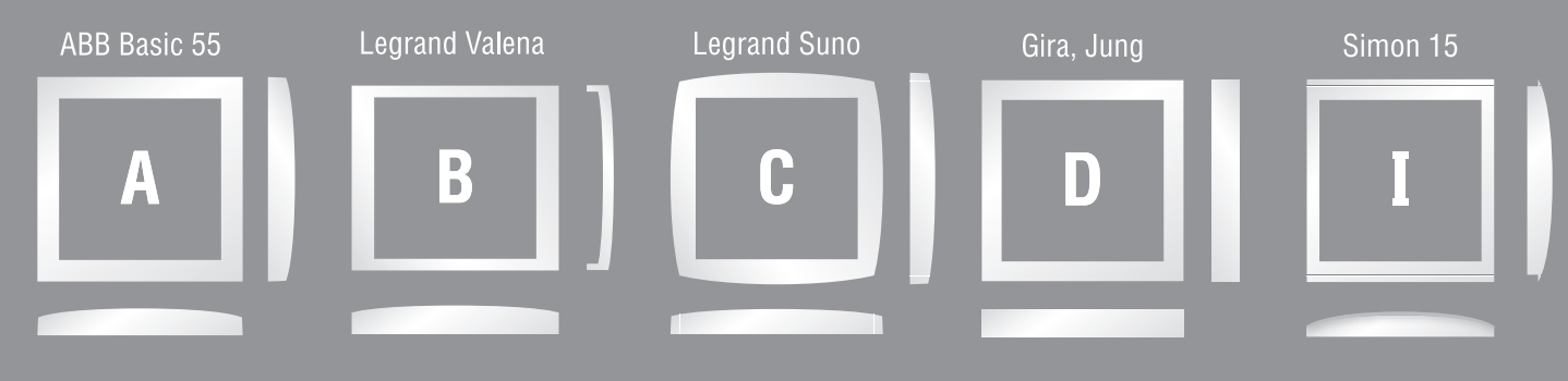 Адаптеры ABB, Legrand, Schneider Electric, Gira, Jung, Simon