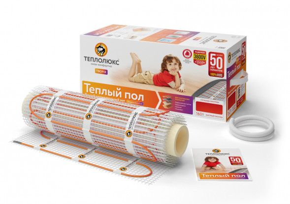 Нагревательный мат Теплолюкс Tropix МНН 800 Вт/5,0 кв.м